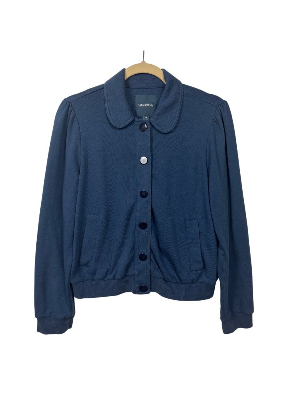 ✨3/$30 ModCloth M Vintage Inspired Navy Button-Up Jacket Lightweight